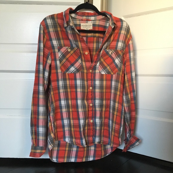 Ralph Lauren Tops - Ralph Lauren Orange Flannel